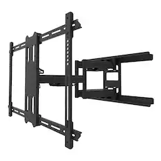 Front. Kanto - Kanto PDX650SG Stainless Steel Full-Motion Dual Stud Outdoor TV Mount for 37" - 75" TVs - Black.