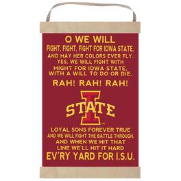Jardine - Iowa State Cyclones Fight Song Banner Sign - Red