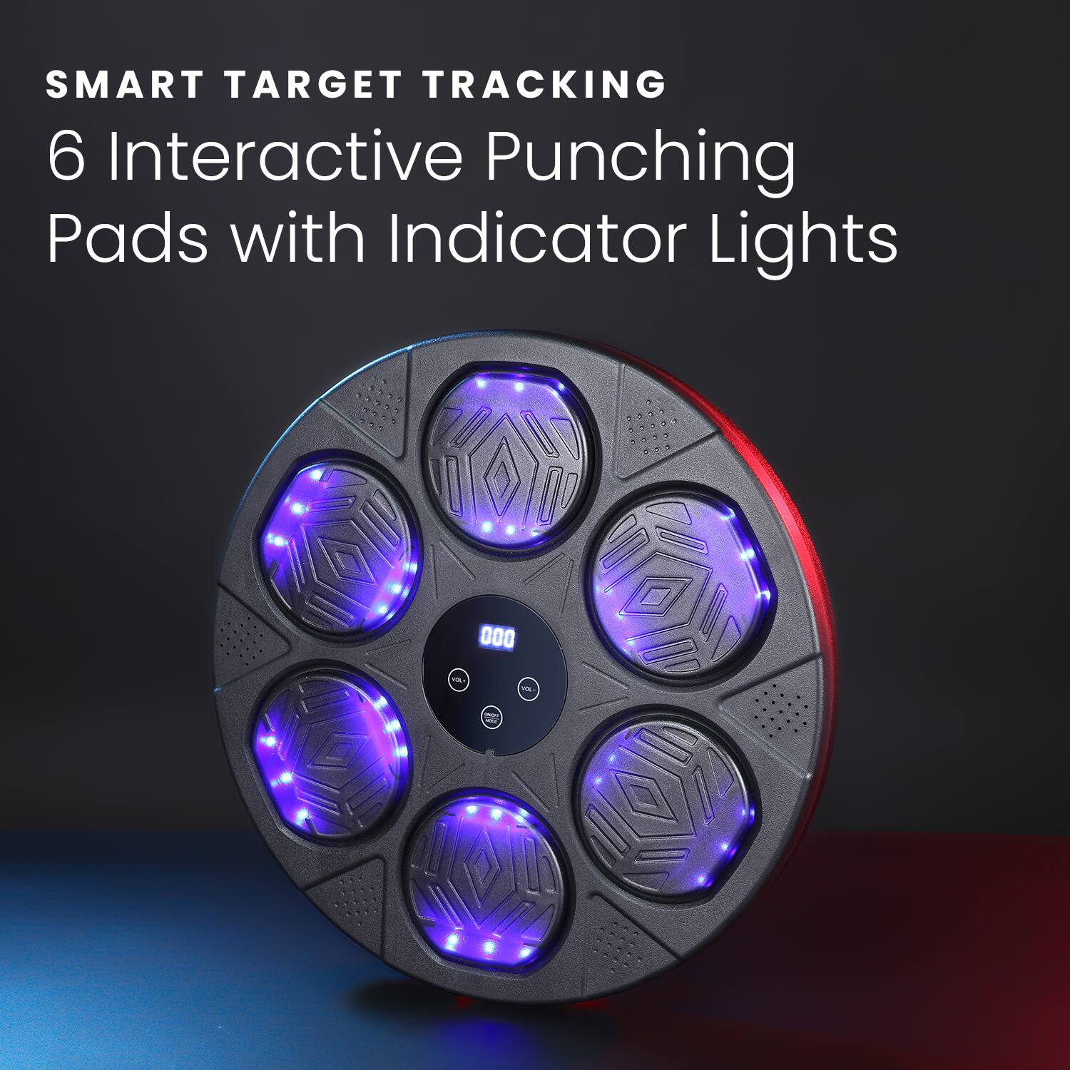 SMART TARGET TRACKING  
6 Interactive Punching Pads with Indicator Lights