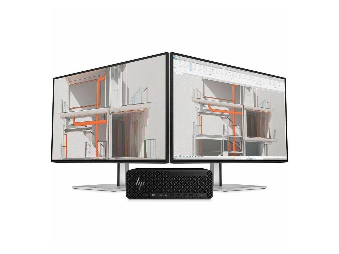 Alt View 4. HP - HP Z2 G1i Workstation - 1 x Intel Core Ultra 7 2nd Gen 265 - 64 GB - 1 TB SSD - Small Form Factor - Intel W880 Chip - Black.