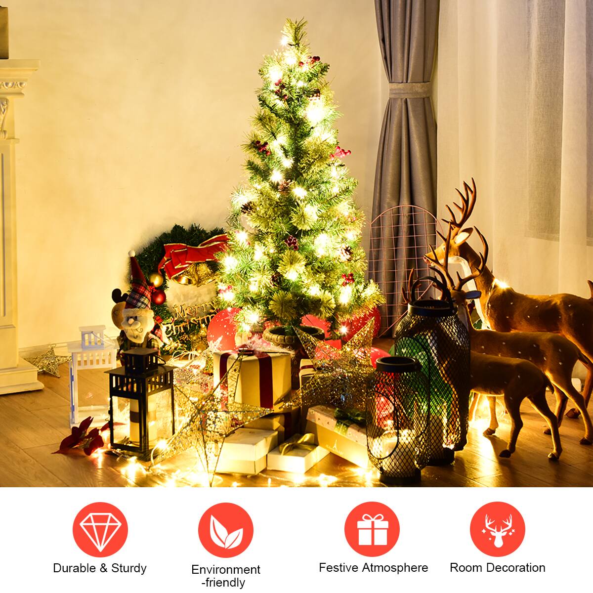 Durable & Sturdy Environment-friendly Festive Atmosphere Room Decoration