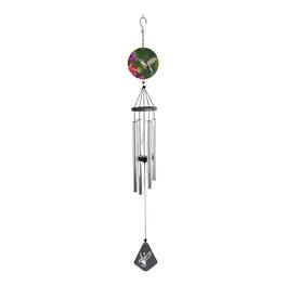 FC Design - 40" Long Hummingbird Silhouette Scene Wind Chime Outdoor Patio or Garden Hanging Decoration - Multi-Color