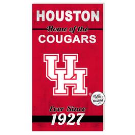 Jardine - Houston Cougars 11'' x 20'' Home Of The Sign - Red