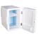 Angle. Frigidaire - 6.5-L 9-Can Mini Portable Personal Fridge with Lighted Mirror Door - White.