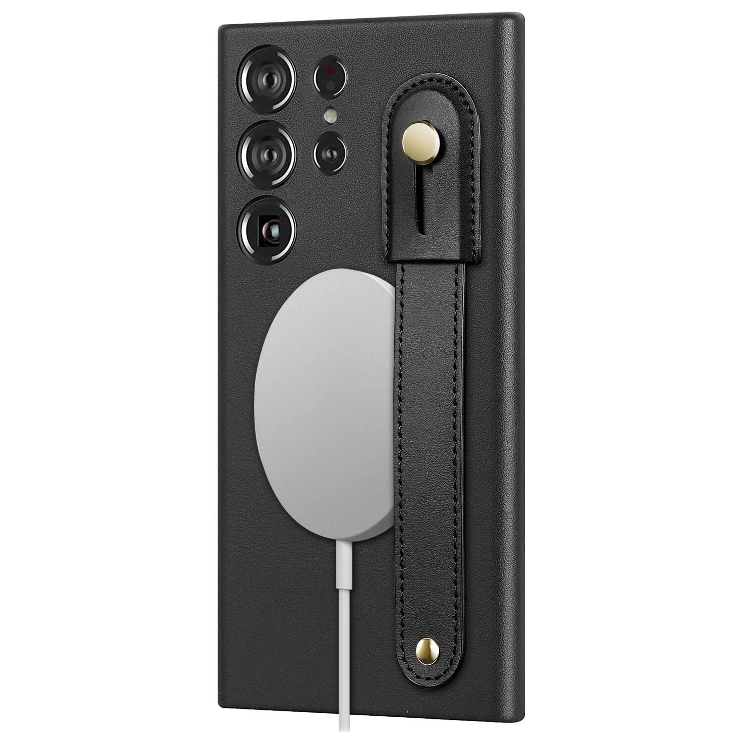 Alt View 16. SaharaCase - FingerGrip Series Case for Samsung Galaxy S23 Ultra - Black.