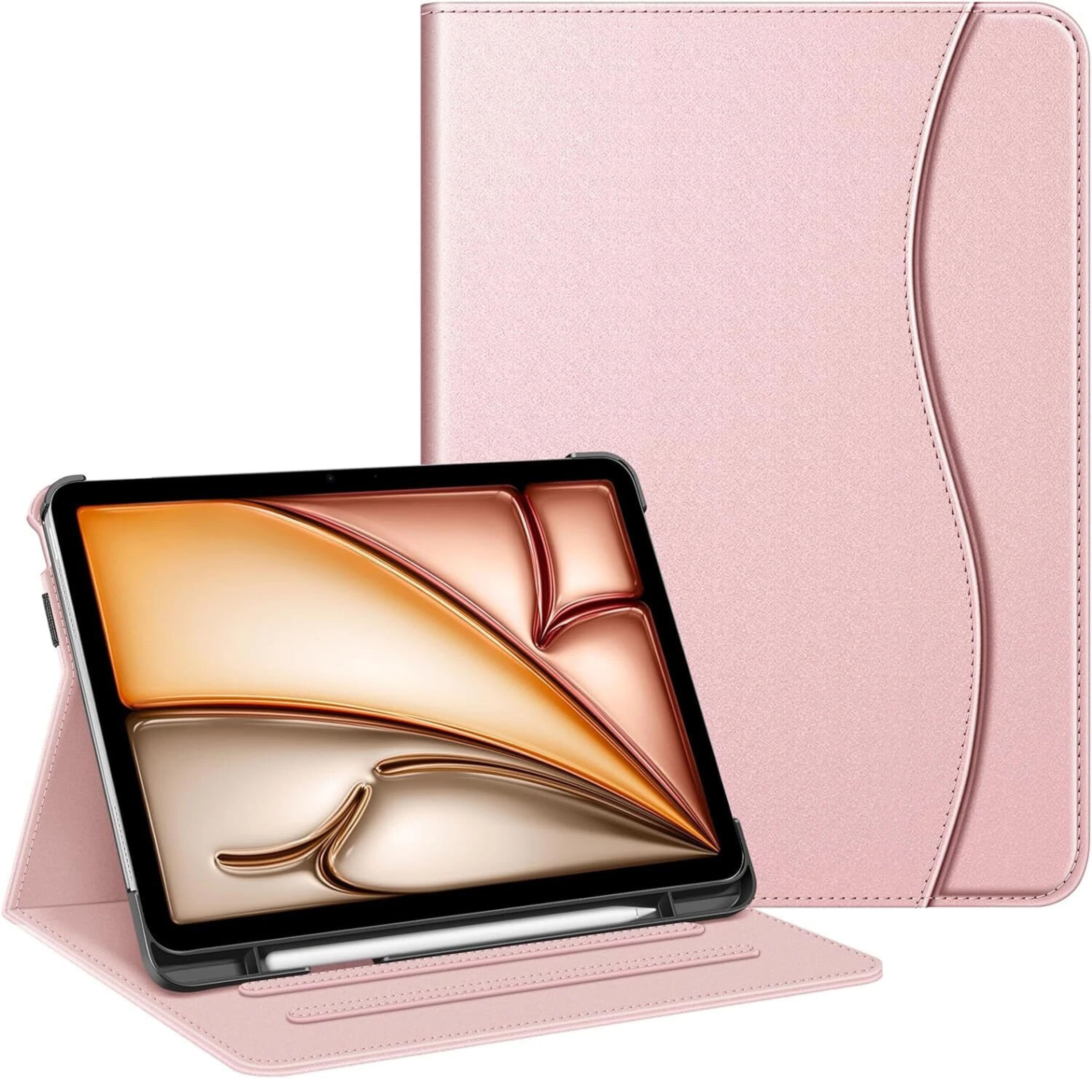 Kitcheniva - iPad Air 11 Inch M3 2025 Multi Angle Viewing Case For Air 5th 4th 10.9 Inch - Rose Gold