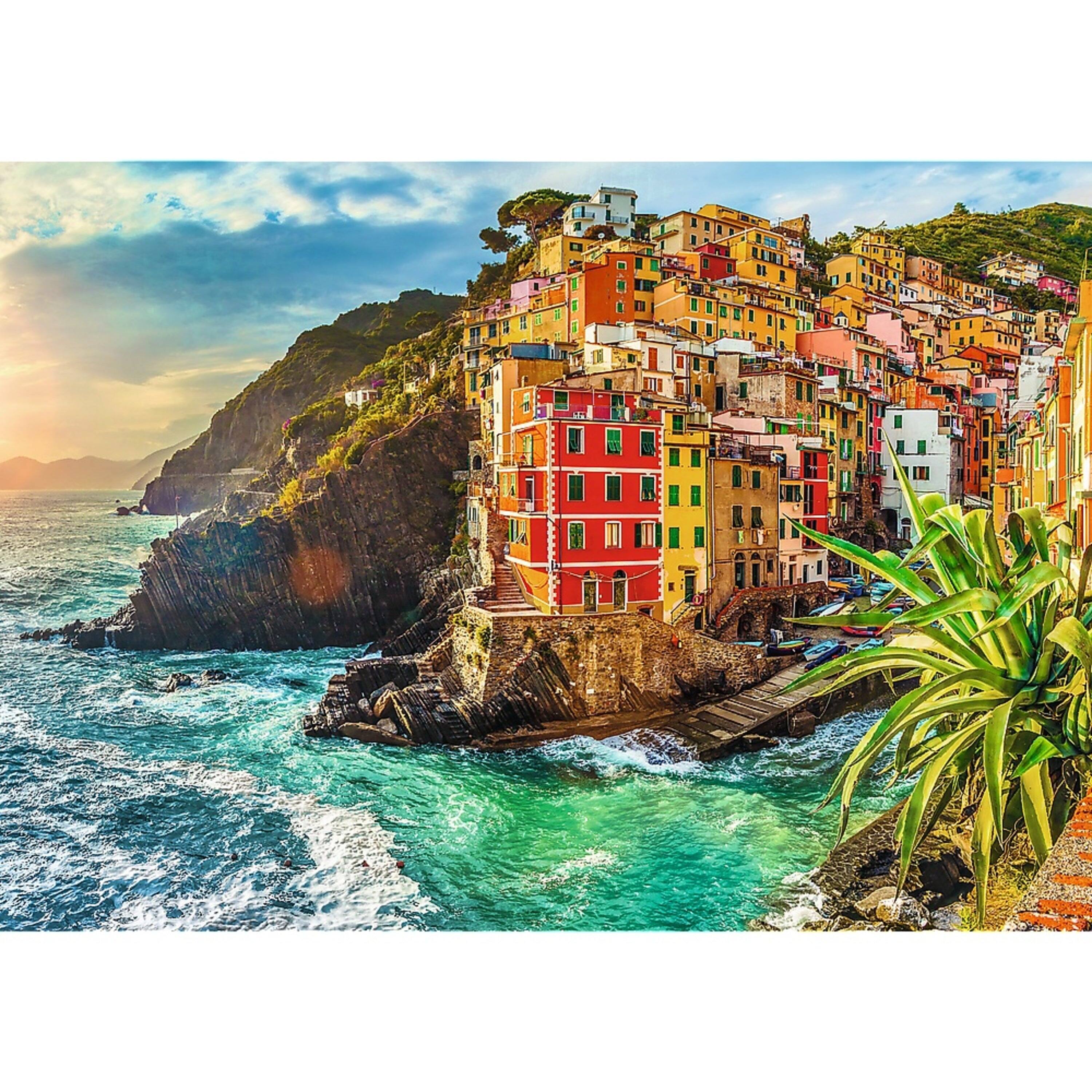 Alt View 1. Trefl - Trefl Premium Plus 1000 Piece Puzzle - Town of Riomaggiore, Italy.