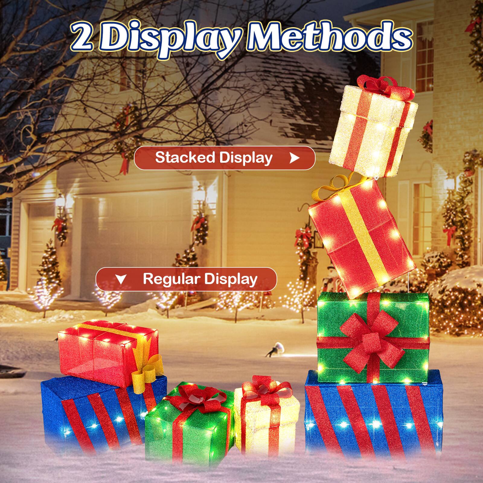 2 Display Methods

Stacked Display

Regular Display