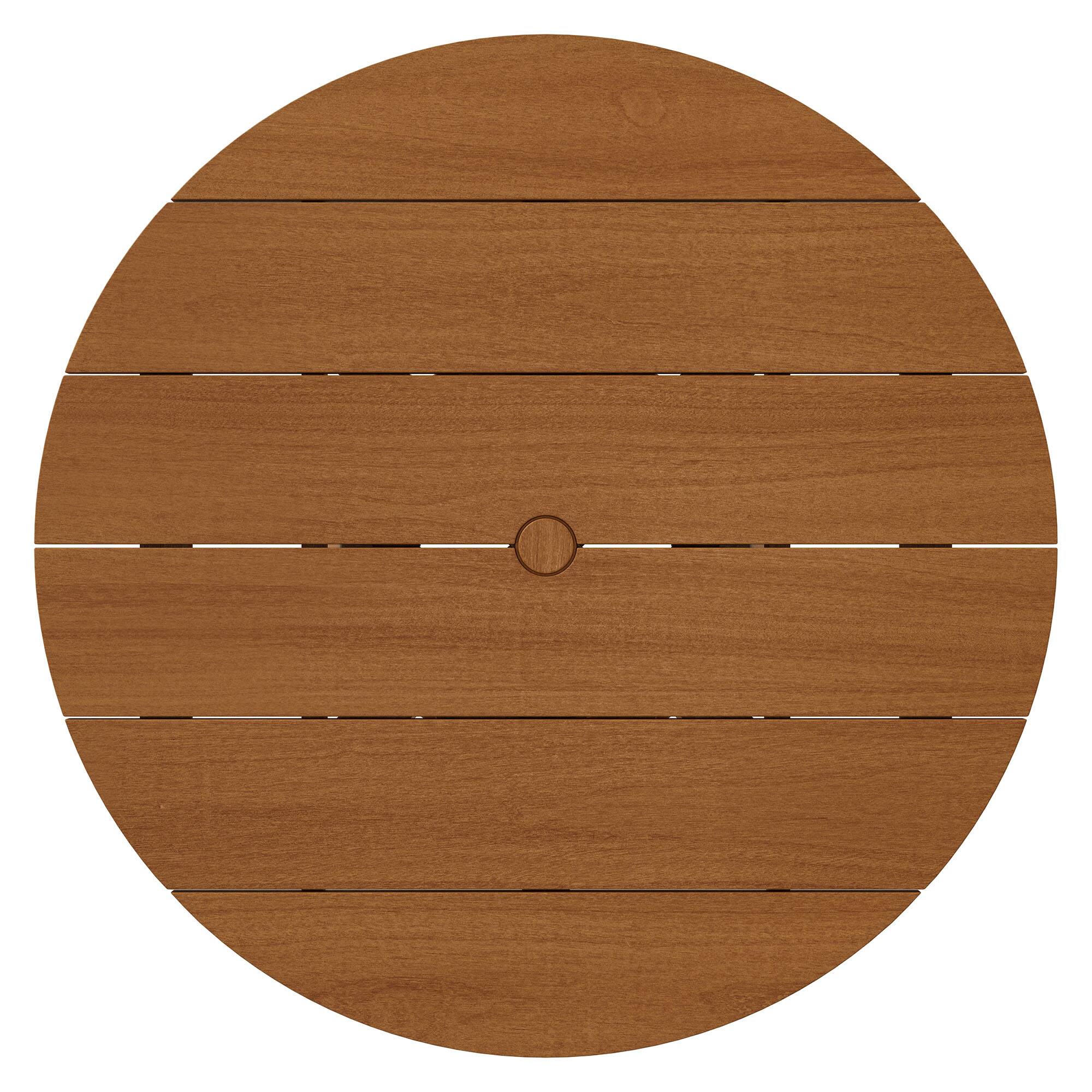 Alt View 3. Modway - Lane 39 Inch Round Outdoor Teak Wood Dining Table by Modway - Natural.