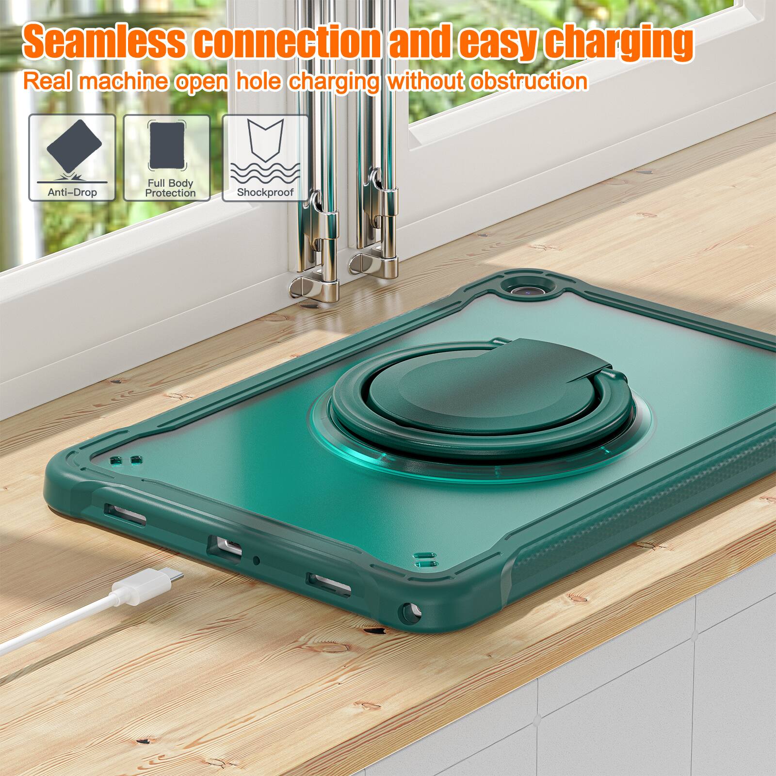 Seamless connection and easy charging  
Real machine open hole charging without obstruction  
Anti-Drop  
Full Body Protection  
Shockproof