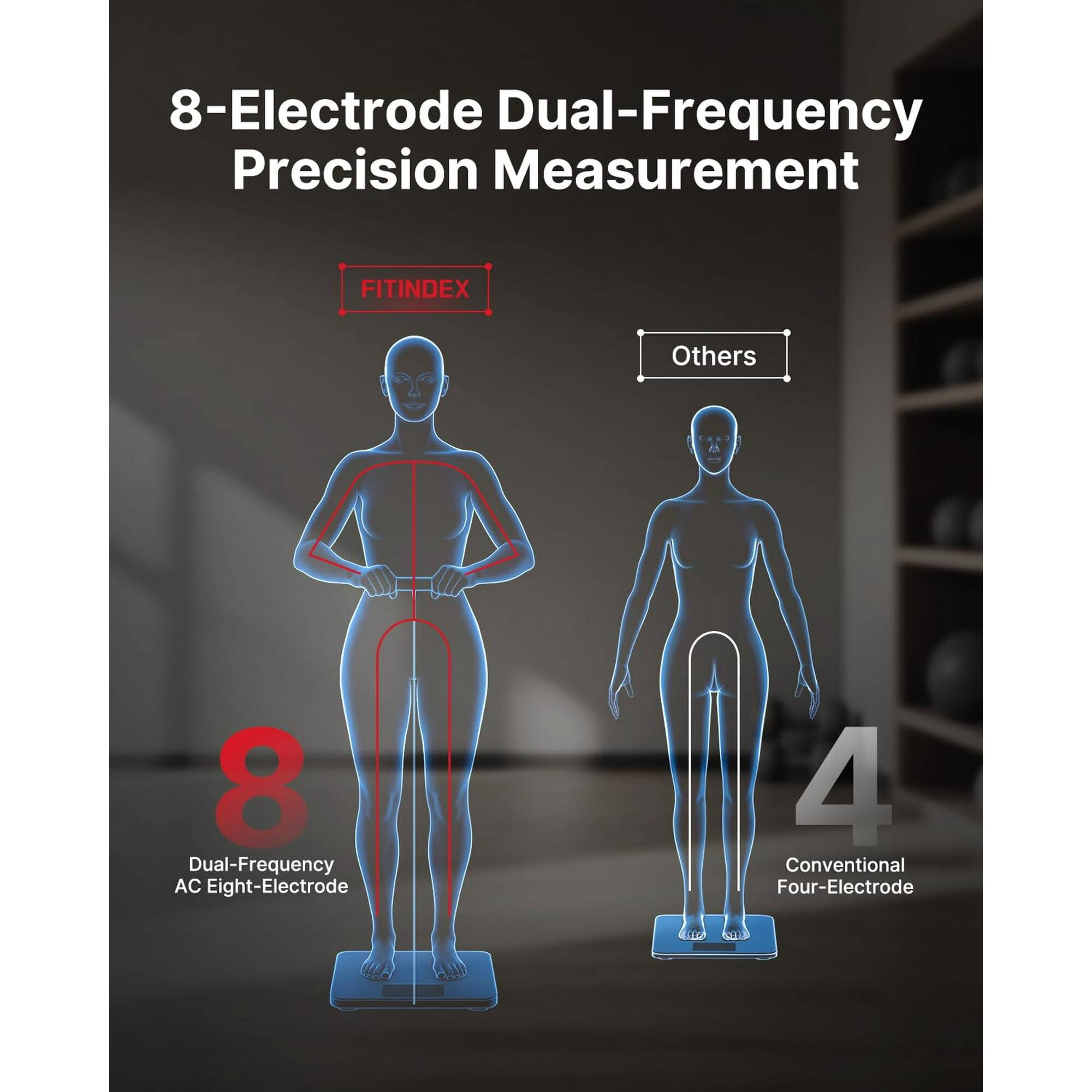FITINDEX Smart Scale for Body Weight, Body Composition Analyzer