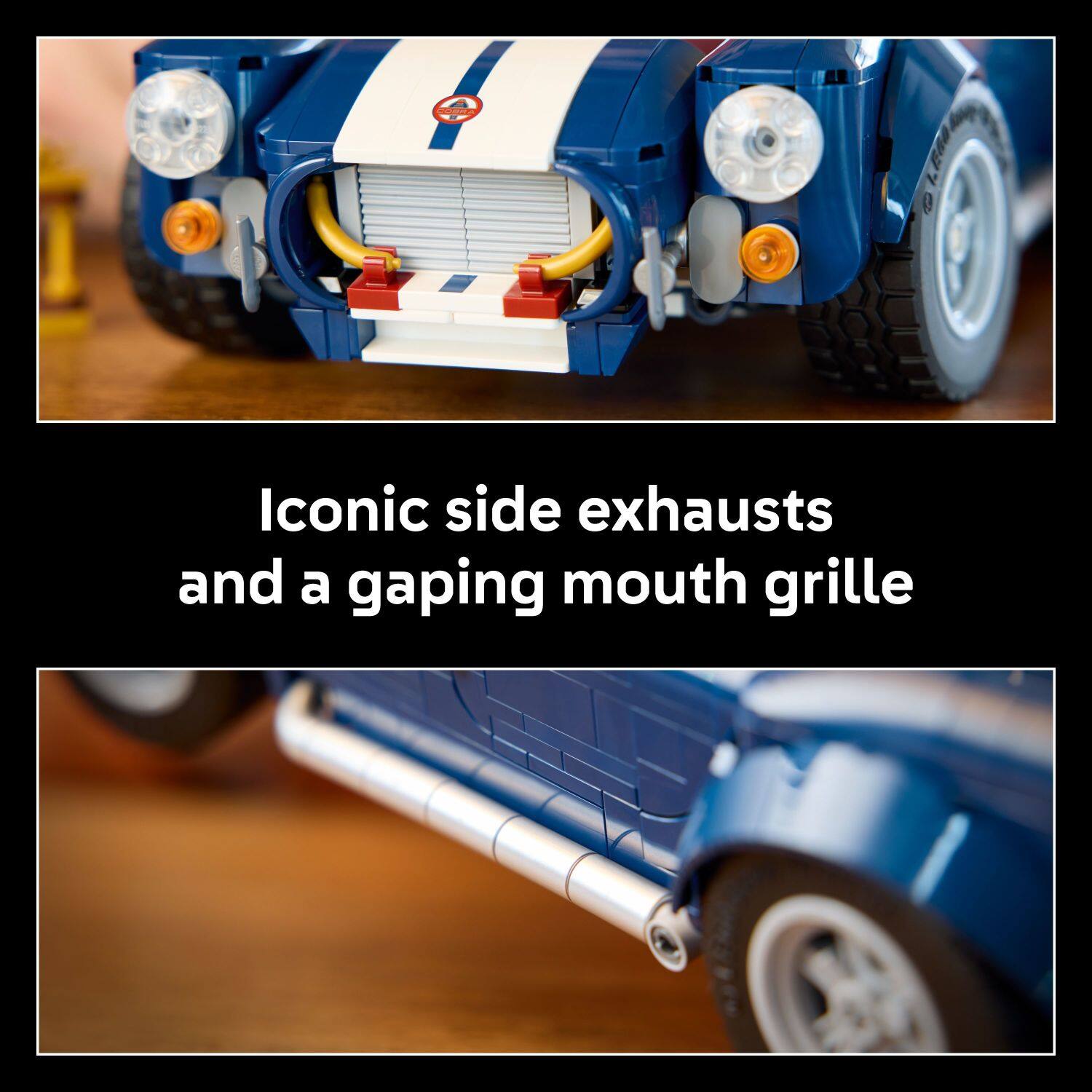 Iconic side exhausts and a gaping mouth grille