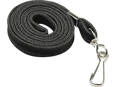 Front. Sicurix - SICURIX Lanyards, Black, 100/Pack - Black.