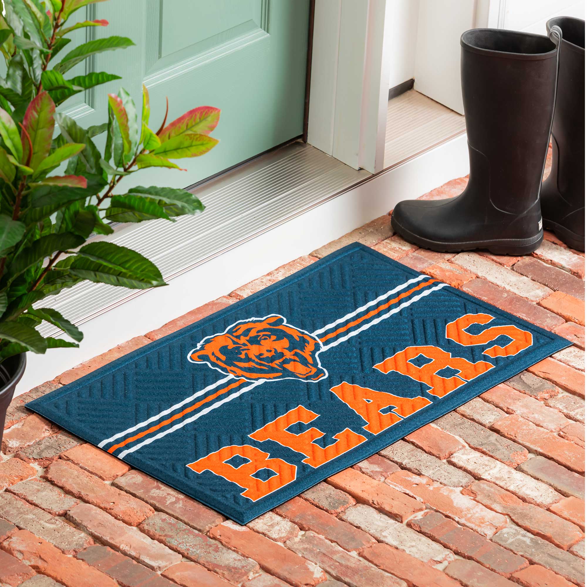 Alt View 2. Evergreen Enterprises - Chicago Bears Embossed Door Mat - Multicolor.