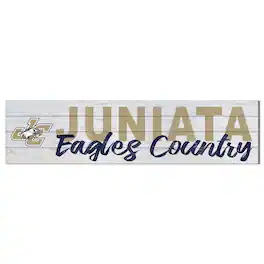 Jardine - Juniata Eagles 10" x 40" Logo Sign - White