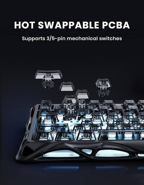 HOT SWAPPABLE PCBA  
Supports 3/5-pin mechanical switches
