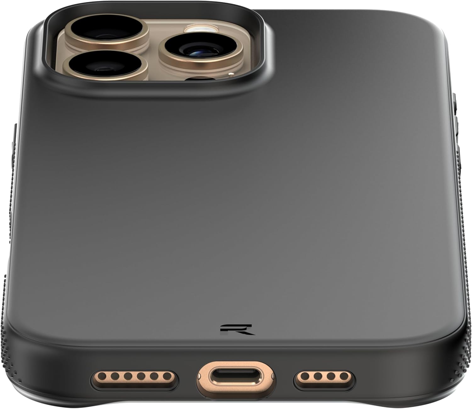 Back. Rebel - Rebel - Air ² Series Case For Apple iPhone 16 Pro Max - Black - Black.
