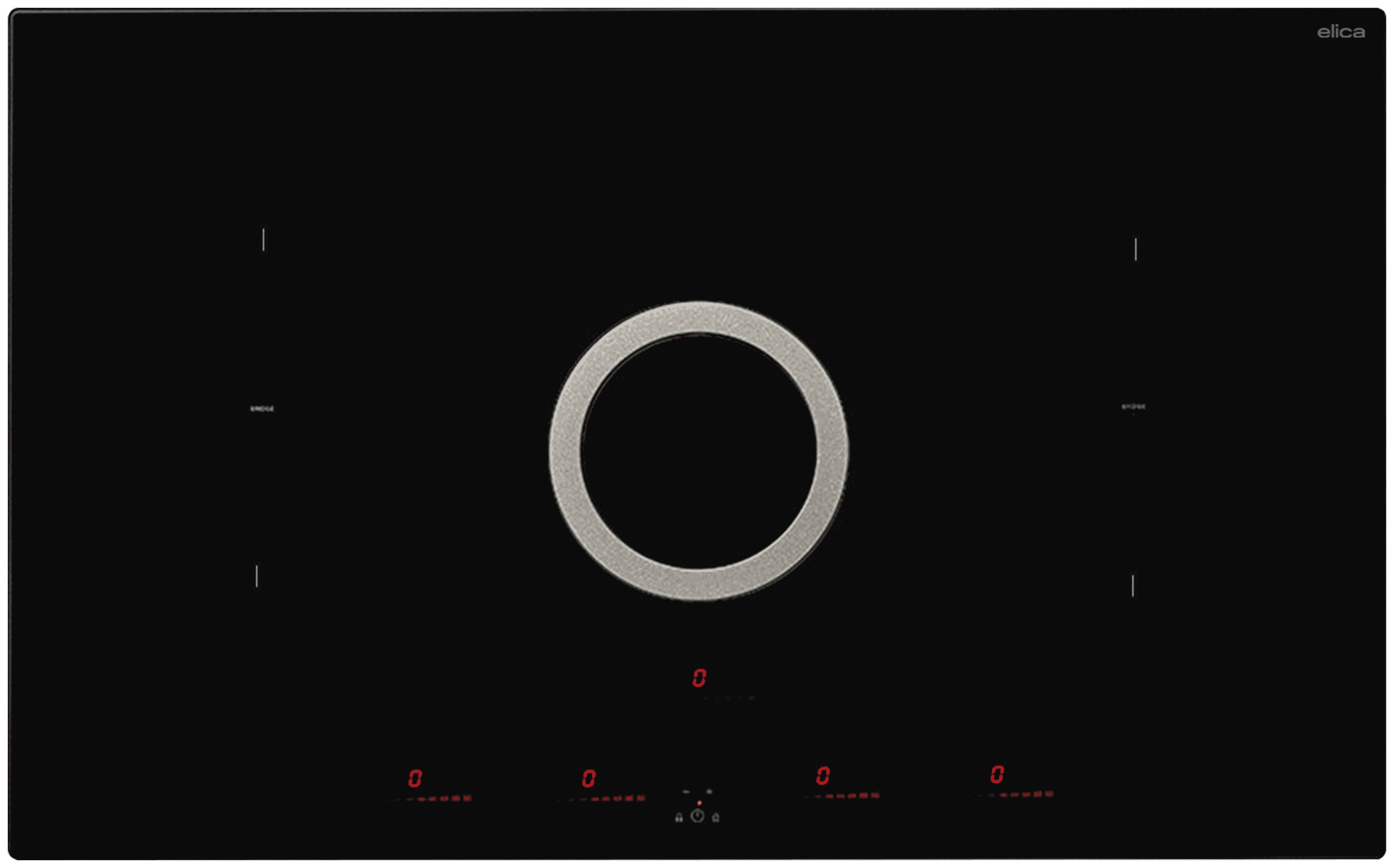 Front. Elica - Elica NikolaTesla Invert 36 in. Induction Downdraft Cooktop - Black.