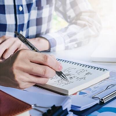 Alt View 3. Pilot - Pilot G2 Retractable Gel Pens, Fine Point, Black Ink, 5/Pack (31078) - Translucent.