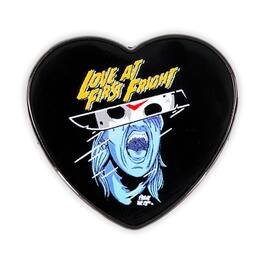 SalesOne LLC - Friday The 13th "Love At First Fright" Heart-Shaped Enamel Pin - Black