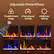 Adjustable Flame Effects:
1. 7 Realistic Flame Modes:
2. 5 Flame Speed Settings:
3. 5 Brightness Settings: