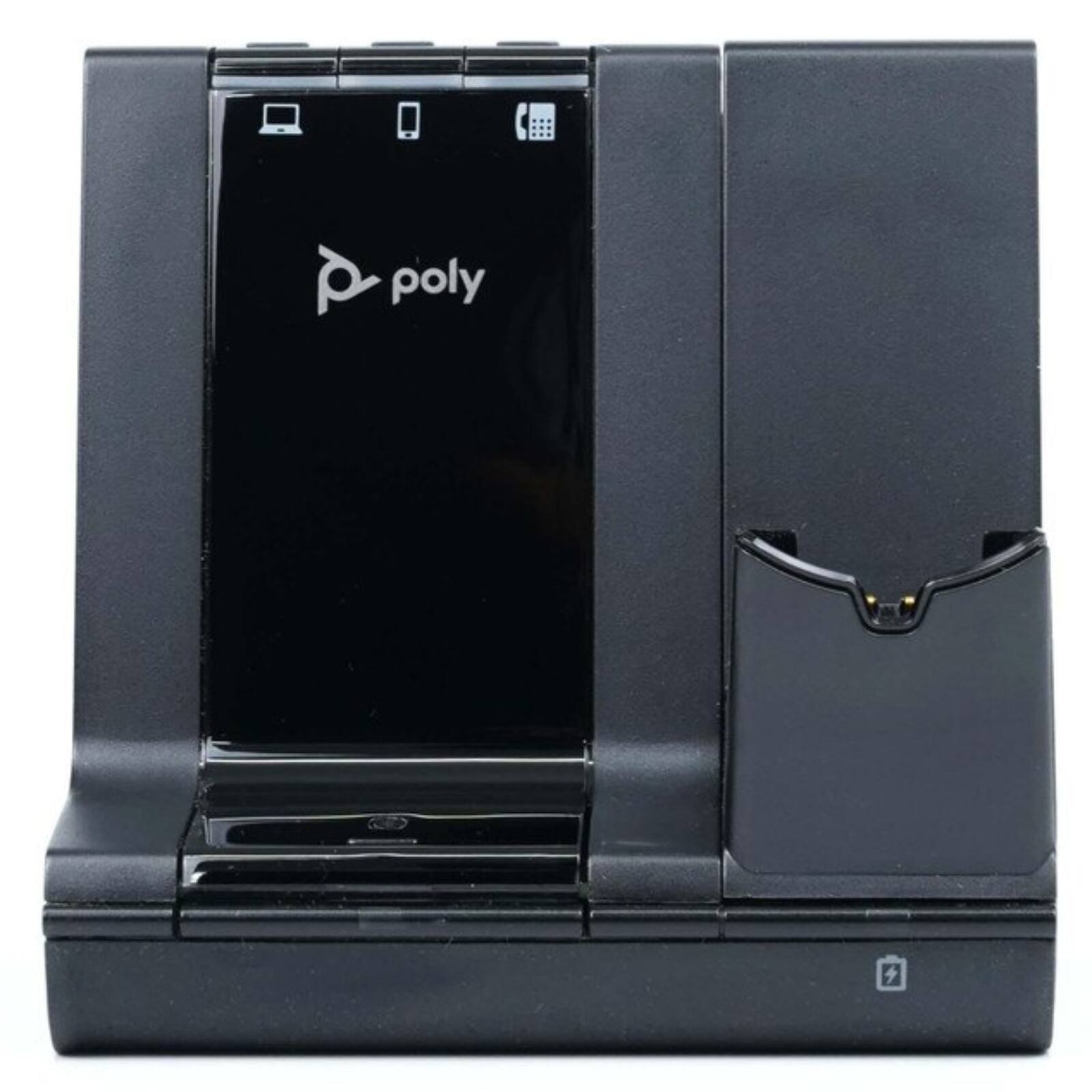 Alt View 5. Plantronics - Savi 8210 Office Monaural DECT 6.0 & Bluetooth Wireless Headset - PC/Desk Phone/Mobile, 590ft, 13Hr Talk Time, 207309-01 - Black.