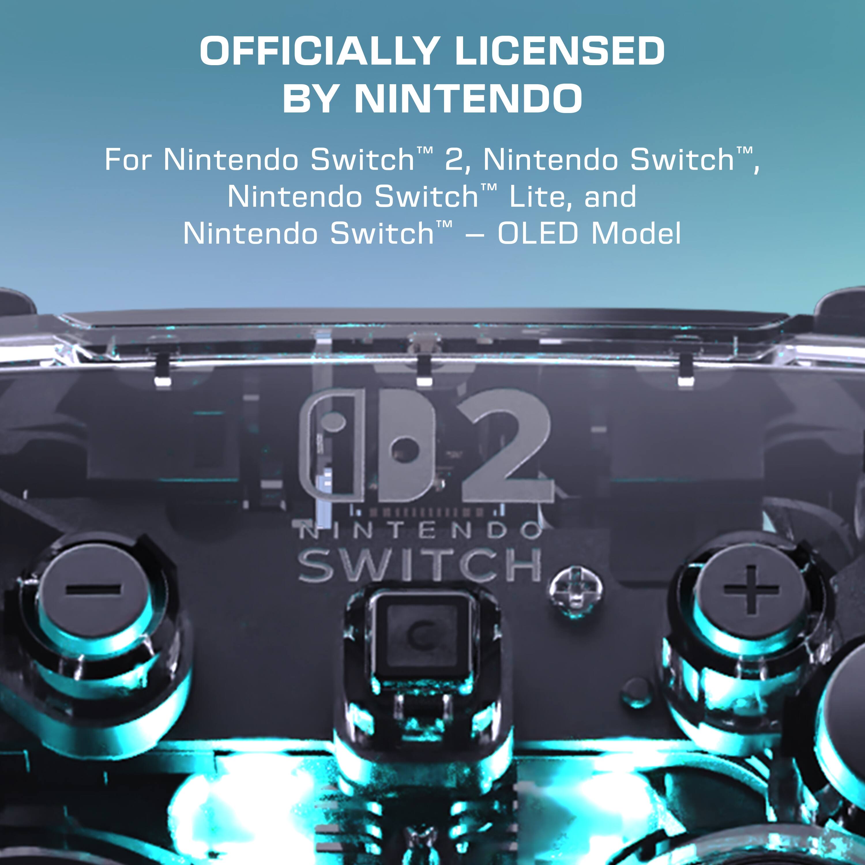 OFFICIALLY LICENSED BY NINTENDO

For Nintendo Switch™ 2, Nintendo Switch™, Nintendo Switch™ Lite, and Nintendo Switch™ - OLED Model