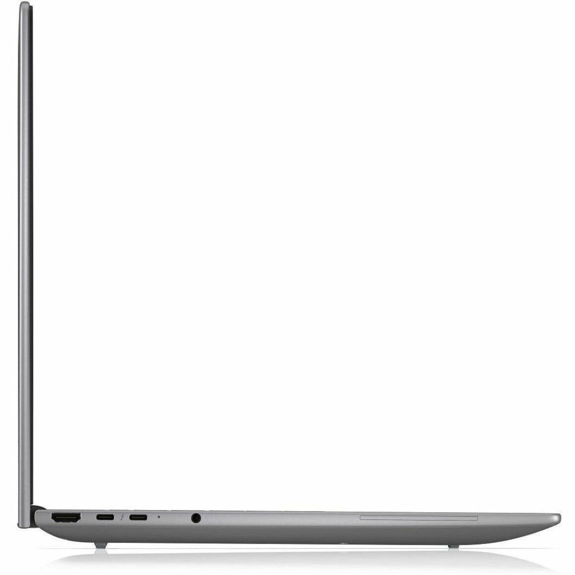 Alt View 31. HP - ZBook 8 G2i 16" IPS 1920 x 1200 (WUXGA) Laptop - Intel Core Ultra 7 with 16GB Memory - 512 GB SSD - Meteor Silver Aluminum, Gray.