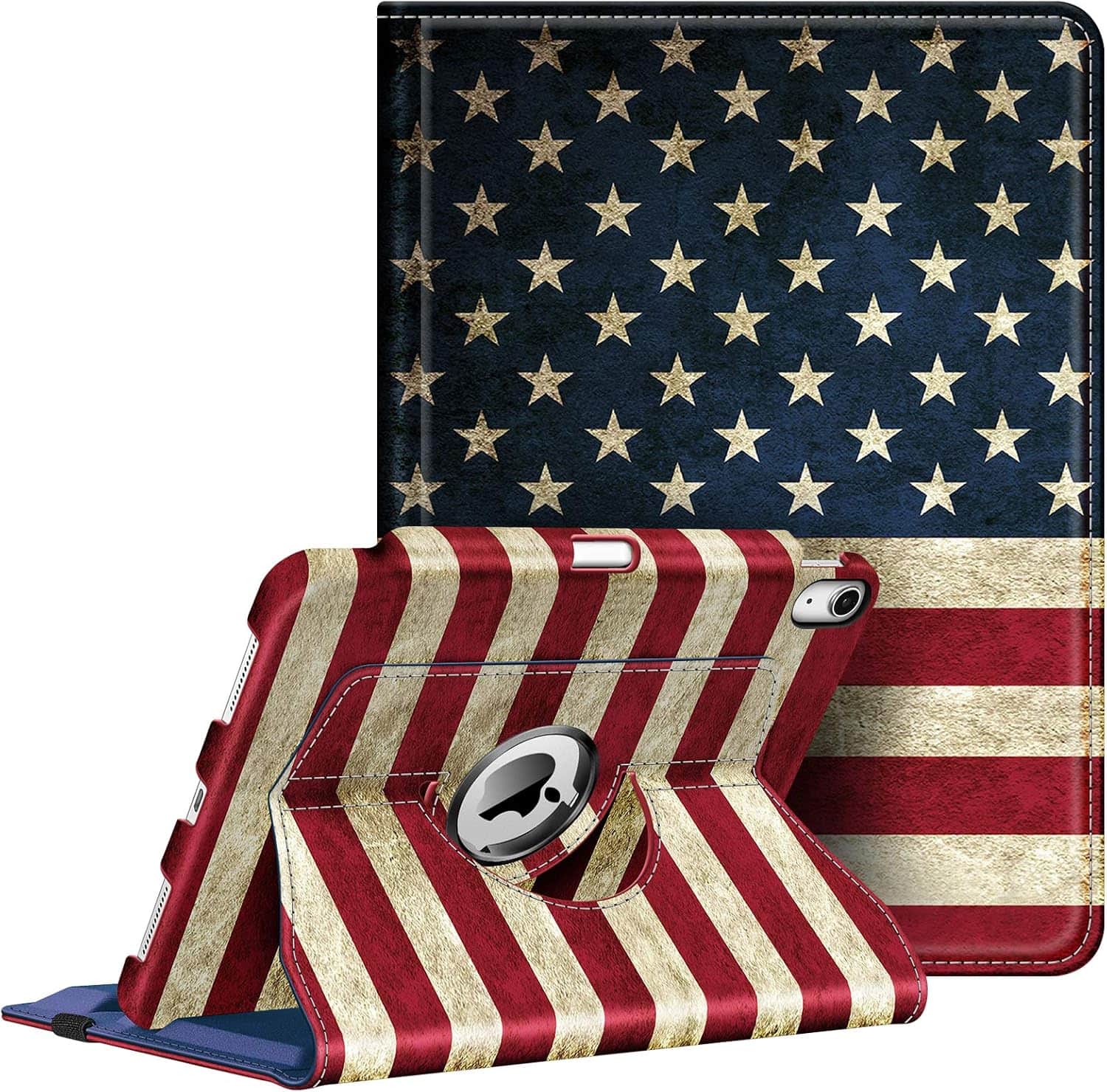 "Fintie - Rotating Case for iPad Air 11-inch (M4/M3/M2) & Air 4th/5th Gen 10.9"" | 360° Swivel Stand Shockproof Cover - US Flag" price history on PriceWatchPro