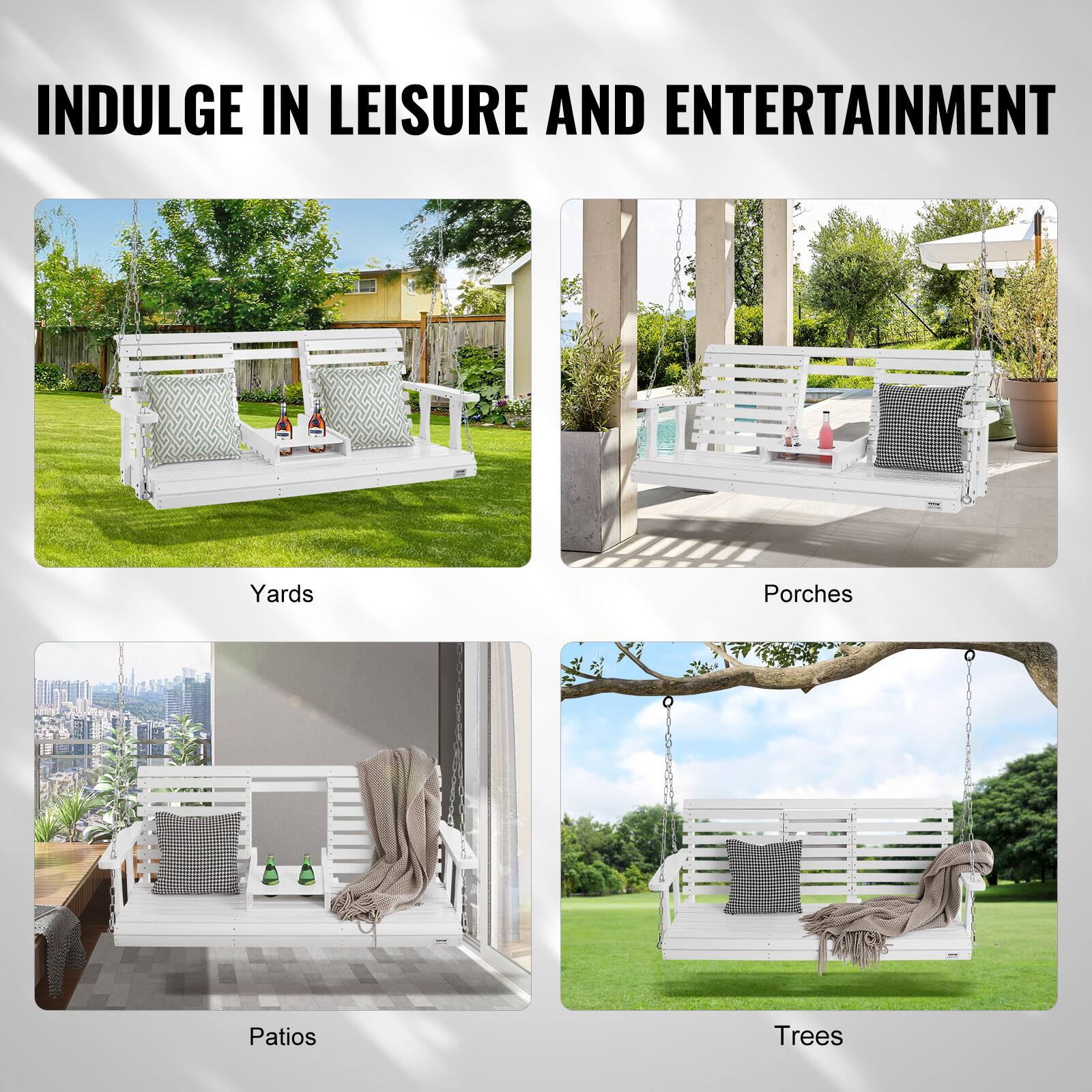 INDULGE IN LEISURE AND ENTERTAINMENT

Yards
Porches
Patios
Trees