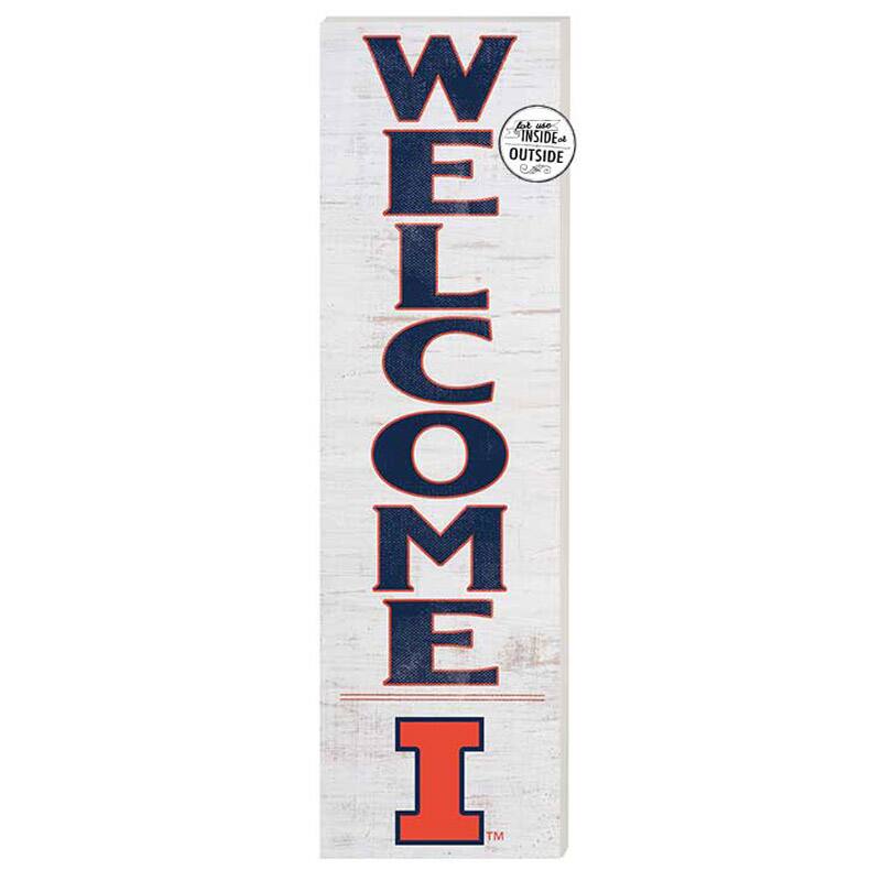 Illinois Fighting Illini 10'' x 35'' Indoor/Outdoor Welcome Sign