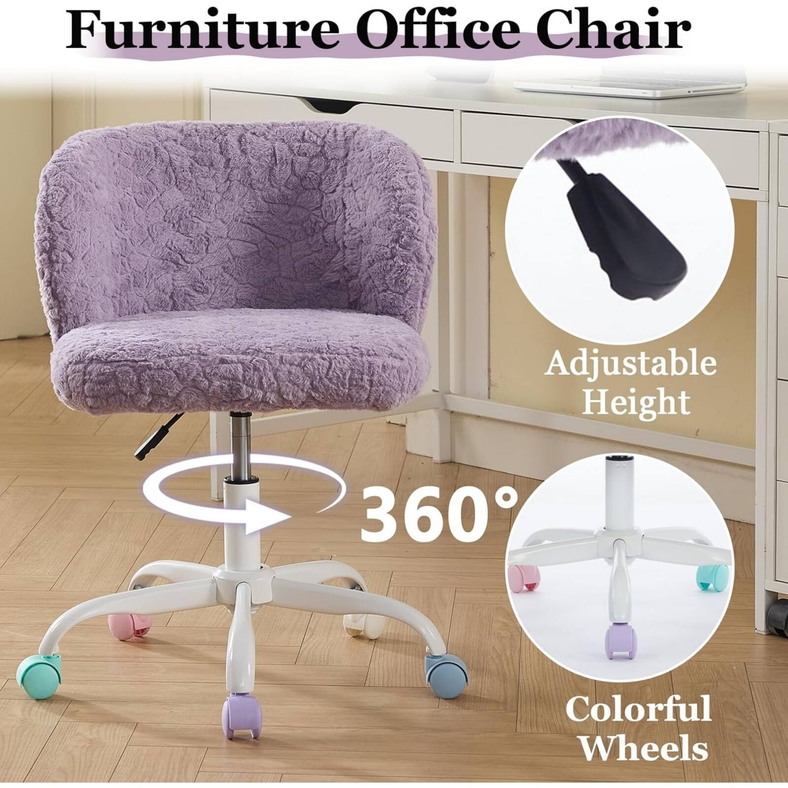 Furniture Office Chair

- Adjustable Height
- 360°
- Colorful Wheels