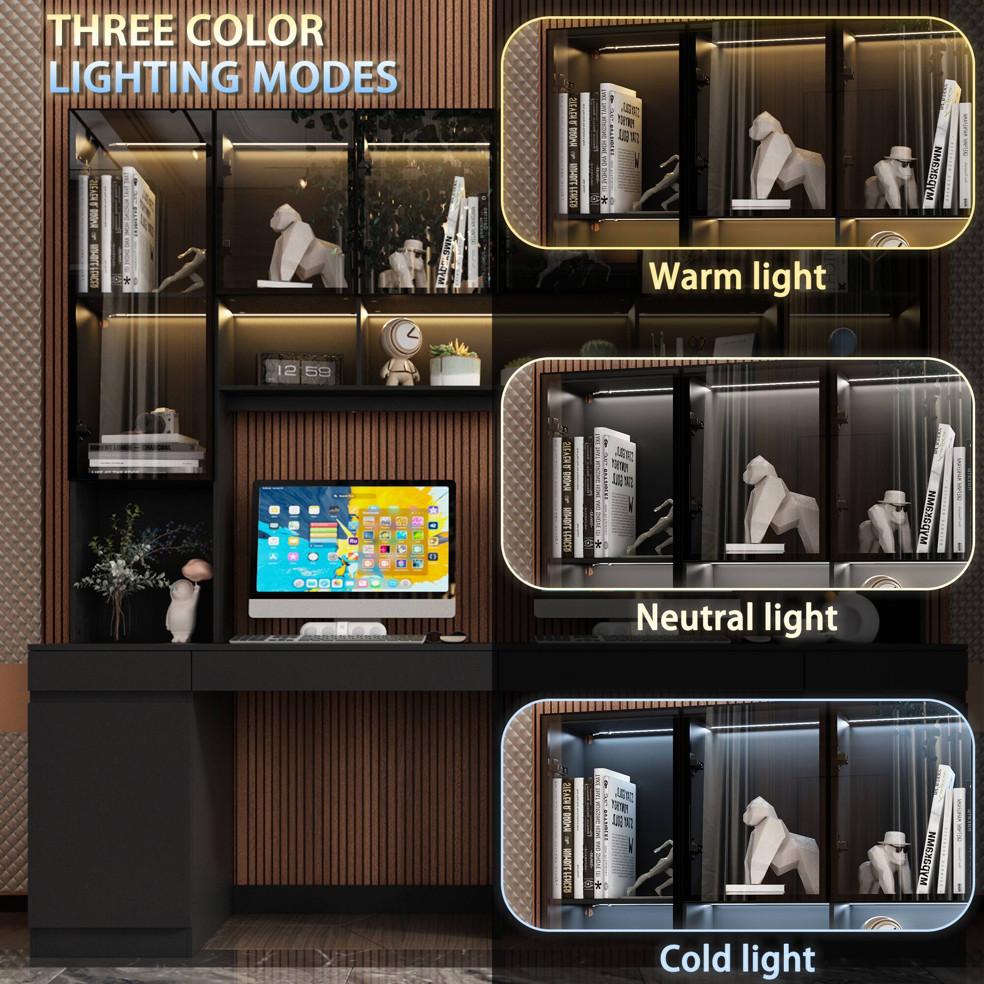 THREE COLOR LIGHTING MODES
Warm light
Neutral light
Cold light