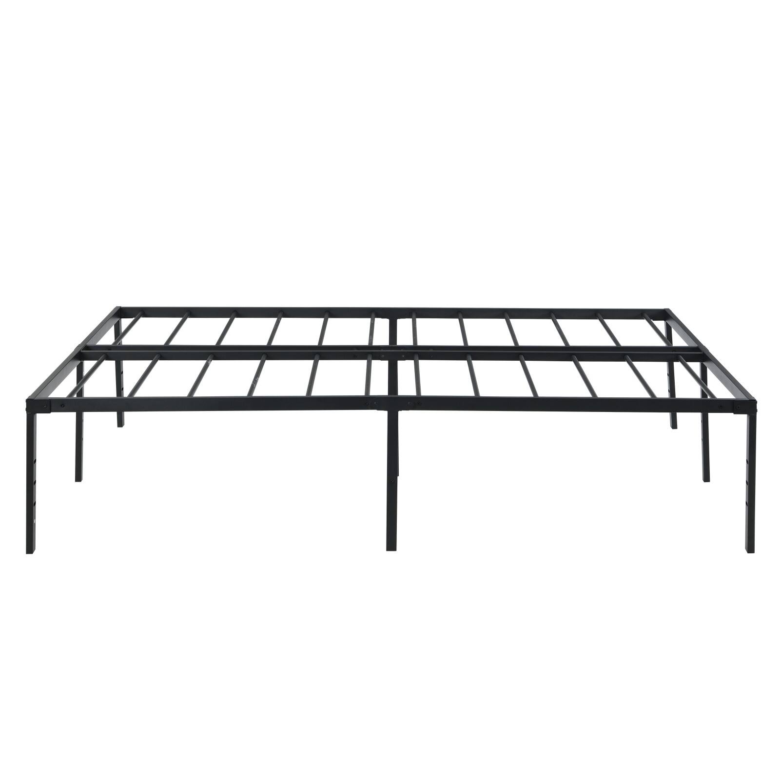Alt View 5. Ecooso - Full Size Bed Frame , Heavy Duty Metal Bed Frame , Quick & Easy Assembly, No Noise - Black.