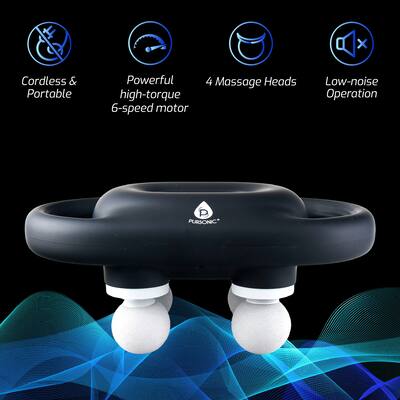 Pursonic - 9-Speed Massage Gun & Portable Handheld Massager Bundle Pursonic - 9-Speed Massage Gun & Portable Handheld Massager Bundle