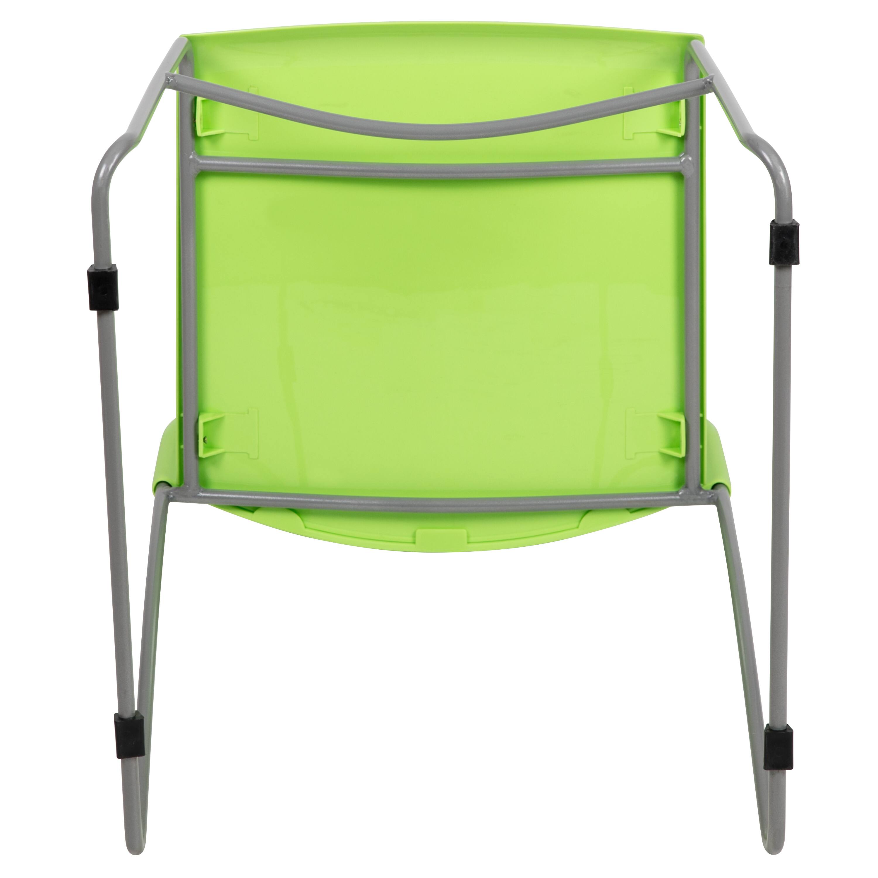Alt View 9. Emma + Oliver - Home and Office Sled Base Stack Chair with Air-Vent Back - Guest Chair - Green.