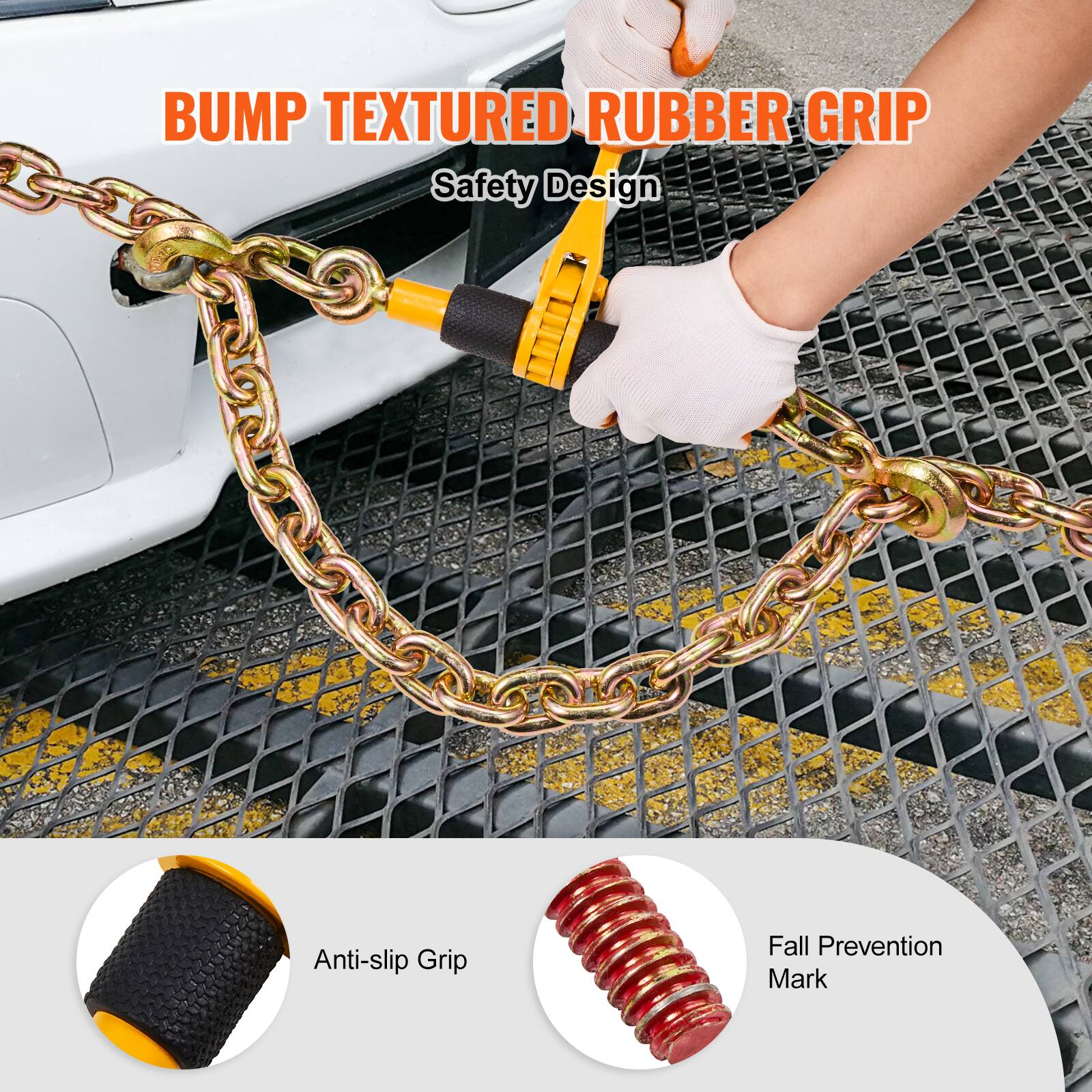 BUMP TEXTURED RUBBER GRIP  
Safety Design  

Anti-slip Grip  
Fall Prevention Mark