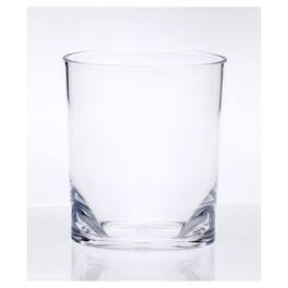 APRILSOUL - Oval Halo Acrylic Glasses Set of 4 DOF Plastic BPA Free Cocktail Drinkware Water Tumblers - White