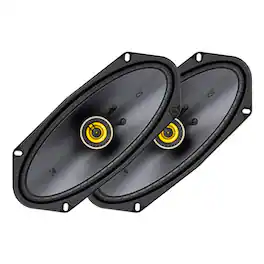 KICKER - CSC4104 4 x 10" Coaxial Speakers - Pair - Black