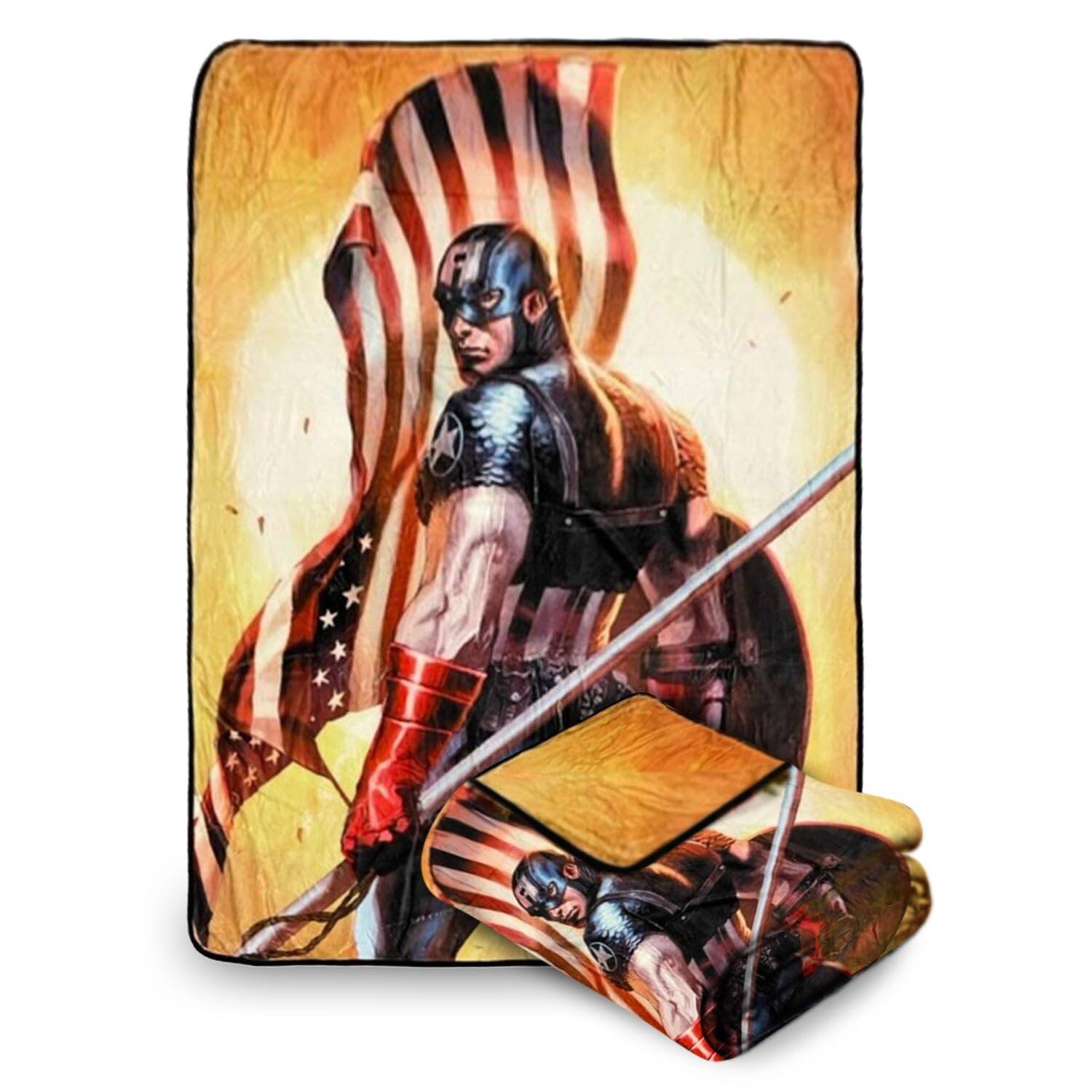 Bazillion Dreams - Refurbished Excellent - Captain America Flag Fleece - Multicolor