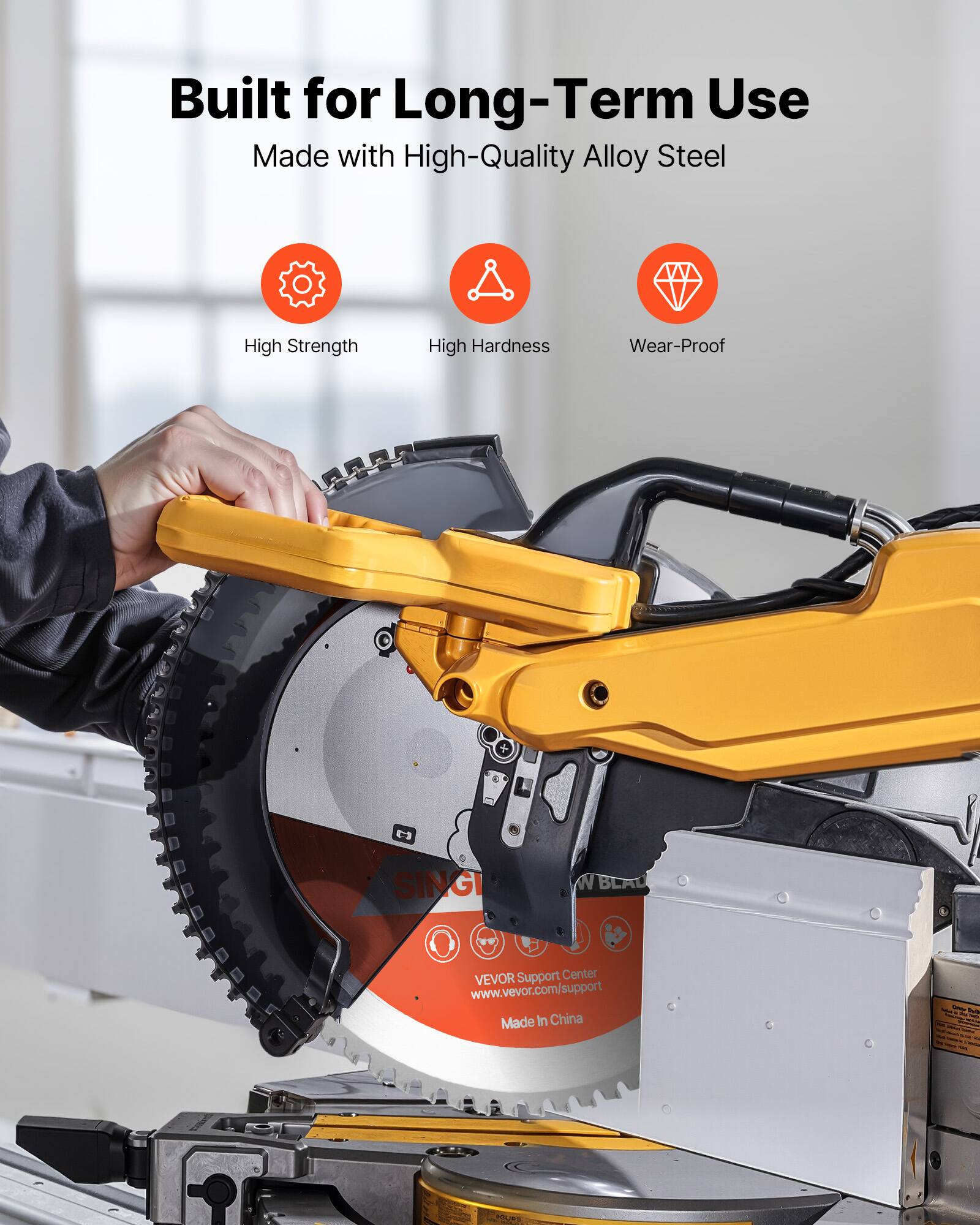 Built for Long-Term Use  
Made with High-Quality Alloy Steel  

- High Strength  
- High Hardness  
- Wear-Proof  

SINGI W BLAU  
VEVOR Support Center  
www.vevor.com/support  
Made in China