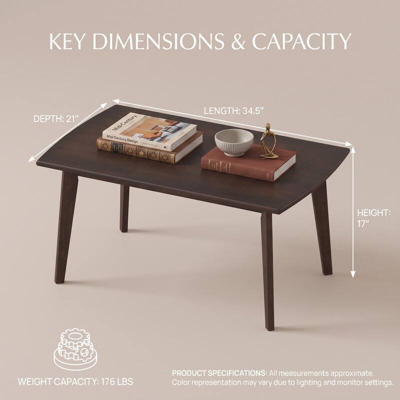 KEY DIMENSIONS & CAPACITY

DEPTH: 21"
LENGTH: 34.5"
HEIGHT: 17"
WEIGHT CAPACITY: 176 LBS

PRODUCT SPECIFICATIONS: All measurements approximate. Color representation may vary due to lighting and monitor settings.