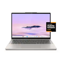 Lenovo - Chromebook Plus 14" OLED 2K Touchscreen Laptop with Gemini - MediaTek Kompanio Ultra 910 - 16GB Memory - 256GB UFS - Seashell