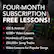 FOUR-MONTH SUBSCRIPTION FREE LESSONS!
- iOS & Android
- 4,000+ Video Lessons
- Hundreds of Courses
- 250,000+ Song Tracks
- Video Lessons for Popular Songs