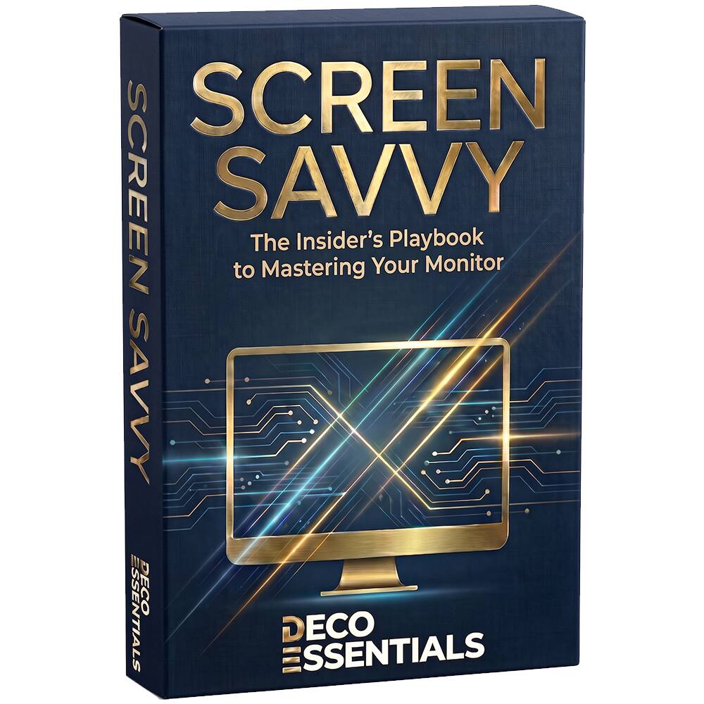 SCREEN SAVVY  
The Insider's Playbook to Mastering Your Monitor  
DECO ESSENTIALS