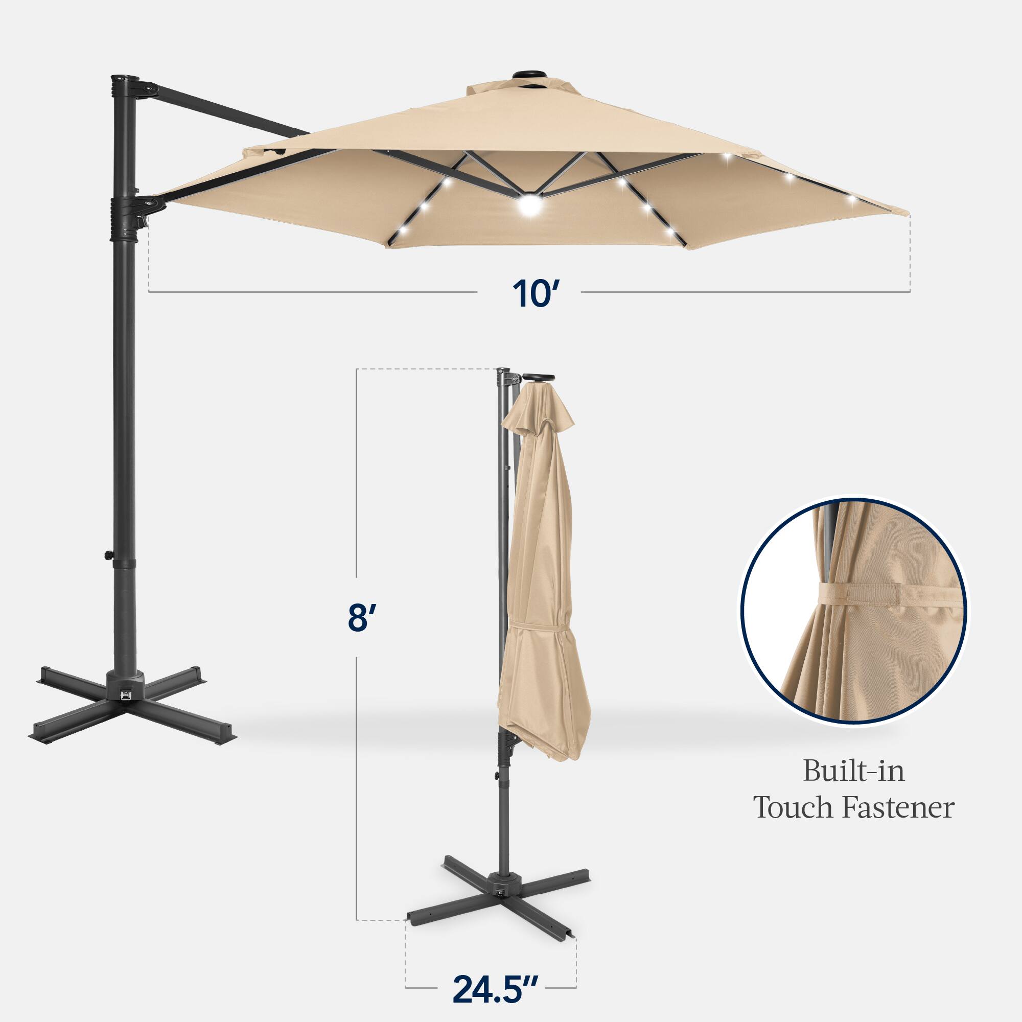 10' 8' Built-in Touch Fastener 24.5"