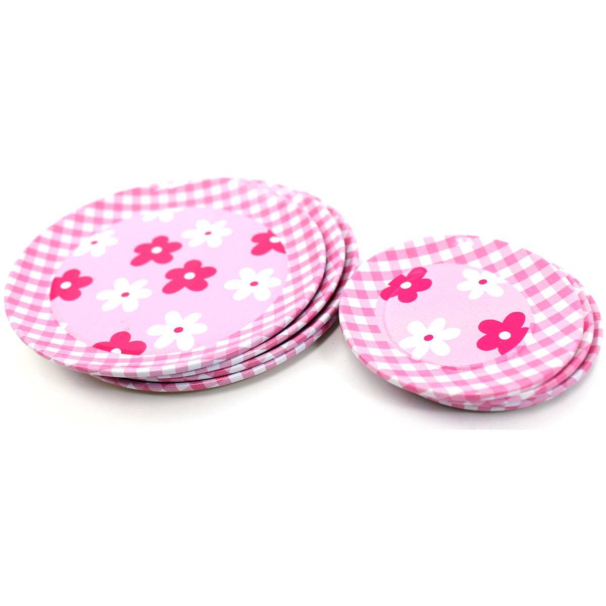 Left. JuzToys - Play Food Sets for Kids Kitchen, Metal Teapot Cups Plates and Tray Tea, Kitchen Toys Pretend Play for Toddlers 3-5 Pink - Pink.