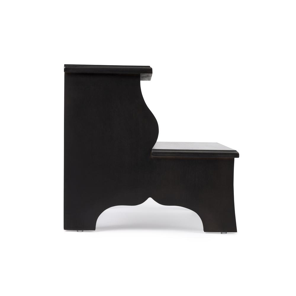 Angle. Butler Specialty - Melrose Brushed Sable Step Stool - Dark Brown.
