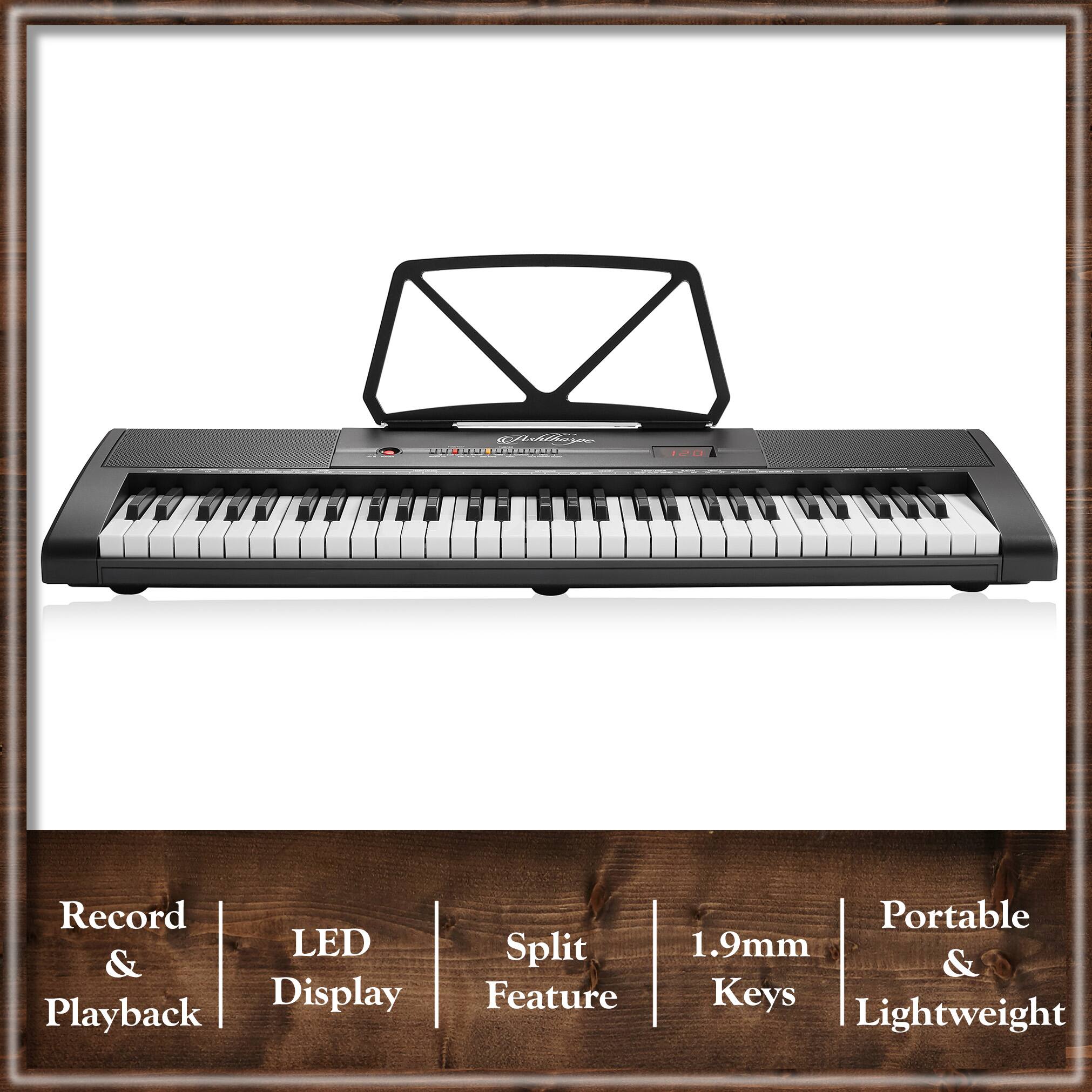 Record & Playback  
LED Display  
Split Feature  
1.9mm Keys  
Portable & Lightweight
