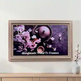 LAREDO FRAME FACTORY - 55 inch Handmade Tv frame for Samsung The Frame tv and Frame Pro Model - RUSTIC DRIFT WOOD